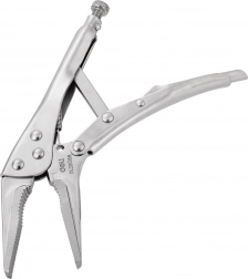 Clește lung cu închidere Deli Tools argintiu
