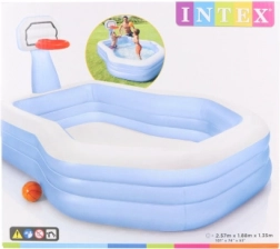 centru de joacă gonflabil cu coș de baschet