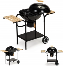 Grătar de grădină pe cărbuni cu capac și polițe MultiGarden