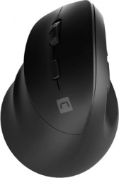 Mouse vertical wireless NATEC Crake 2 pentru stângaci, Bluetooth 5.2 + 2,4 GHz, 2400 DPI, negru