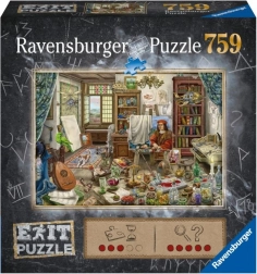Puzzle Ravensburger Exit: Atelierul artistului 759 piese