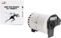 etichete tb print pentru brother, negru pe alb, 102 mm x 30,48 m (rolă de rezervă dk-22243)