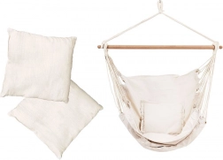 Scaun balansoar suspendat ModernHome alb