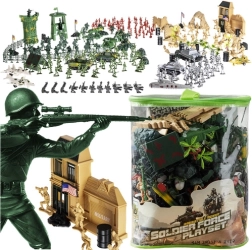 Bază militară – set de soldăței cu accesorii, 300 de piese