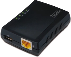Server de imprimare de rețea multifuncțional și hub USB cu NAS, 1× USB 2.0, 1× RJ45, LAN 10/100 Mb/s