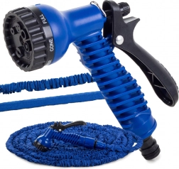 Furtun de grădină extensibil cu pulverizator multifuncțional