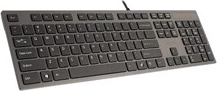 Tastatură cu fir ultra-subțire A4TECH, gri