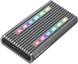 Carcasă externă pentru disc M.2 SSD cu USB-C, LED RGB și capacitate de până la 4TB