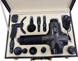 Pistolă de masaj cu 12 capete și panou tactil