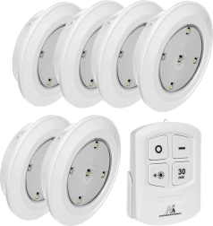 Set 6 lumini LED cu telecomandă MACLEAN ENERGY MCE165, cu baterii