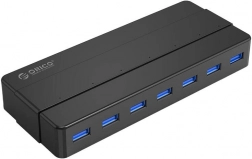 Hub USB ORICO 7× USB 3.0, negru