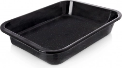 Tavă dreptunghiulară adâncă emailată pentru copt 41 × 32 × 6 cm