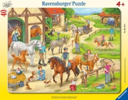 Puzzle Ferma Cailor Ravensburger 40 de piese