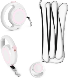 Lesă automată retractabilă pentru câini și pisici 4,2 m cu frână PETSI