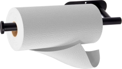 Suport de perete pentru prosoape de hârtie RADKA, metalic, negru