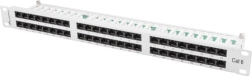 Patch panel 48 porturi 1U cat.6 gri