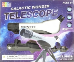 telescop din plastic pentru copii cu stativ, 60 mm