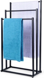 Suport metalic negru pentru prosoape, de podea, Vilde