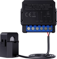 Contor electric inteligent bidirecțional Avatto ZigBee pentru instalații monofazate