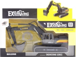 Model excavator din metal și plastic 20,5 cm