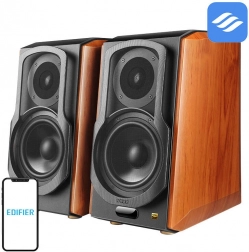 Boxe de raft EDIFIER S1000W 2.0 cu Wi‑Fi și Bluetooth, maro