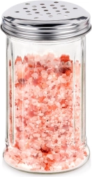 Recipient de condimente din sticlă cu sită dozatoare 350 ml