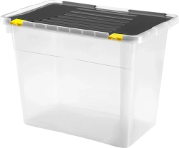 Cutie de depozitare din plastic cu capac HEIDRUN One 100 l