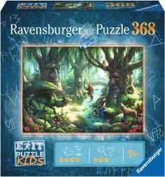 Ravensburger Exit Kids puzzle: pădurea magică, 368 piese