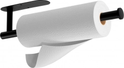 Suport de perete pentru prosoape de hârtie din oțel inoxidabil, negru