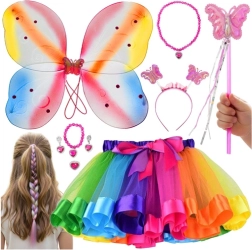 Costum de fluture pentru copii KRUZZEL – set din 6 piese