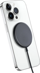 Încărcător wireless magnetic MagSafe 15W – grafit