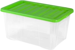 Cutie de depozitare din plastic cu capac HEIDRUN Quasar 60 l