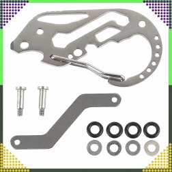 Carabină multifuncțională pentru chei – multi‑tool de buzunar din oțel inoxidabil