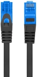 Patchcord cat. 6A S/FTP CCA 1 m negru