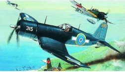Model din plastic al avionului F4U-1 Corsair de asamblat