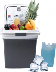 Frigider portabil auto cu încălzire, 29L, grafit