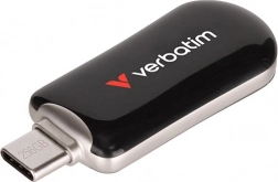 USB‑C flash drive VERBATIM Plectra 128 GB (100 MB/s) negru