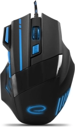 Mouse de gaming cu fir 7D optic USB MX201 Wolf albastru