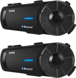 Intercom pentru motociclete Fodsports FX8 - Pachet Dublu