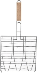 Coș metalic pentru grătar pește 28 × 55,5 cm