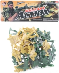 Soldăței din plastic în săculeț 6 cm – două seturi colorate