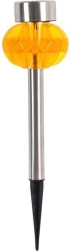Lampă solară de grădină 8 × 34 cm plastic/inox, LED