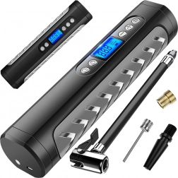 Compresor cu acumulator pentru roți și autoturisme cu afișaj LCD