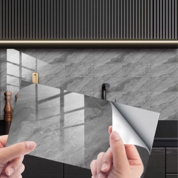 Panouri autoadezive de perete cu efect de marmură 30 × 15 cm, set 16 buc