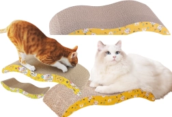 Șezlong ecologic din carton pentru zgâriat, pentru pisici