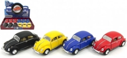 Model metalic KINSMART VOLKSWAGEN Beetle cu mecanism pull-back 13 cm