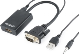 Convertor VGA la HDMI 15 cm negru
