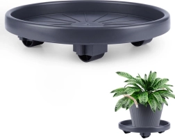 Suport pentru ghiveci pe rotițe 30 cm