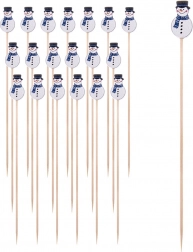 Scobitori din bambus pentru aperitive 13 cm, 20 buc.