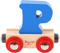 Vagon cu litera P Bigjigs Rail